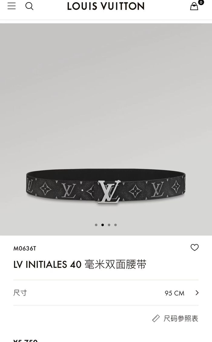 Louis Vuitton Belt 40MM LVB00074